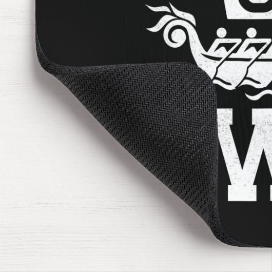 Funny Dragon Boat Racing Paddle Sync Or Swim  Mousepad (Ecke)