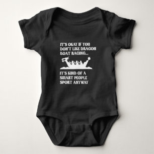 Funny Dragon Boat Racing Spaß Boating Row Baby Strampler