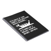 Funny Dragon Boat Racing Spaß Bootrolle Notizblock (Rechte Seite)