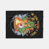  Funny Dragon Grill Master BBQ & Grilling Cartoon Fleecedecke (Vorderseite (Horizontal))