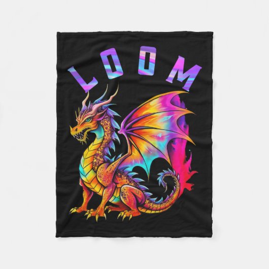 Funny Dragon Loom Lovers für Männer Frauen stellen Fleecedecke (Vorderseite)
