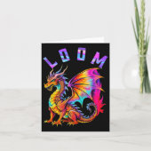 Funny Dragon Loom Lovers für Männer Frauen stellen Karte (Vorderseite)