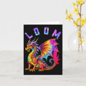 Funny Dragon Loom Lovers für Männer Frauen stellen Karte (Gelbe Blume)