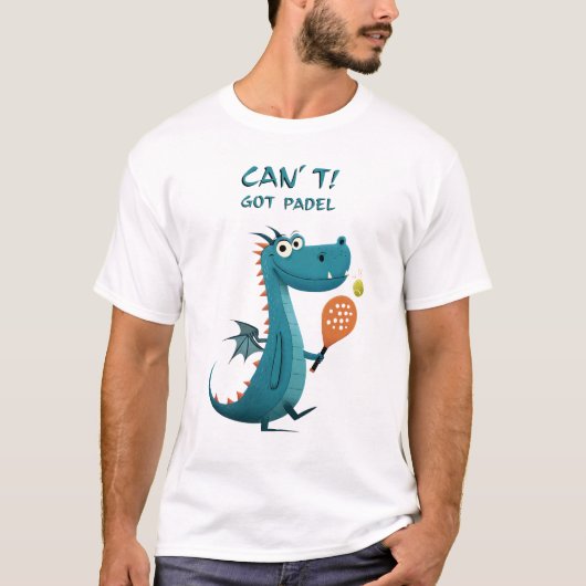 Funny Dragon Padel | Kann nicht. Got Padel. | Spor T-Shirt (Vorderseite)