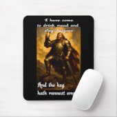 Funny Dragon slayer meker drinker Spaß Fantasy Art Mousepad (Mit Mouse)