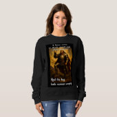 Funny Dragon slayer meker drinker Spaß Fantasy Art Sweatshirt (Vorne ganz)