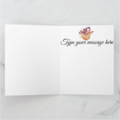 Funny Dragoncat Personalisierte Geburtstagskarte Karte (Innenseite)