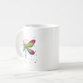 Funny Dragonfly Lover Polka Dots Happy Dot Day Boy Kaffeetasse (Vorderseite Links)