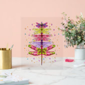 Funny Dragonfly Weihnachtsbaum Acrylschild (Hochzeit)