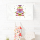 Funny Dragonfly Weihnachtsbaum Banner (Insitu)