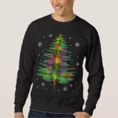 Funny Dragonfly Weihnachtsbaum Holiday Sweatshirt (Vorderseite)
