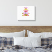 Funny Dragonfly Weihnachtsbaum Leinwanddruck (Insitu (Schlafzimmer))