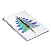 Funny Dragonfly Weihnachtsbaum Notizblock (Rechte Seite)
