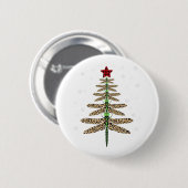 Funny Dragonfly Weihnachtsbaumschmuck Leopard Button (Vorne & Hinten)
