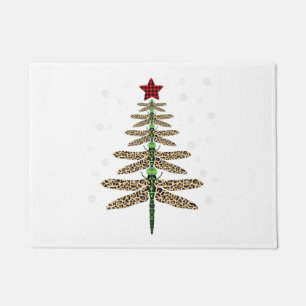 Funny Dragonfly Weihnachtsbaumschmuck Leopard Fußmatte
