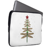 Funny Dragonfly Weihnachtsbaumschmuck Leopard Laptopschutzhülle (Vorne Rechts)