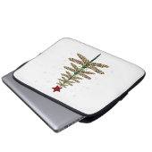 Funny Dragonfly Weihnachtsbaumschmuck Leopard Laptopschutzhülle (Vorne Knopf)