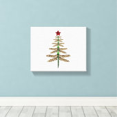 Funny Dragonfly Weihnachtsbaumschmuck Leopard Leinwanddruck (Insitu (Holzboden))