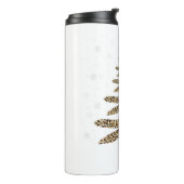 Funny Dragonfly Weihnachtsbaumschmuck Leopard Thermosbecher (Nach links gedreht)