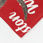 Funny Drahthaarterrier Pointer Dog Name Muster Wei Fleecedecke (Ecke)