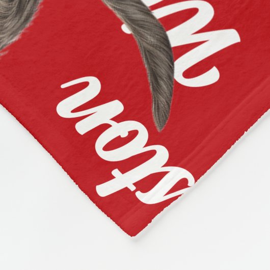 Funny Drahthaarterrier Pointer Dog Name Muster Wei Fleecedecke (Ecke)