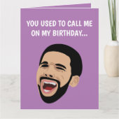 Funny Drake Cry, Funny Happy Birthday Card Karte (Vorderseite)