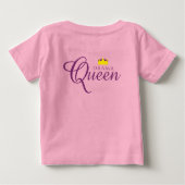 Funny Drama Queen mit Royal Crown Baby T-shirt (Rückseite)