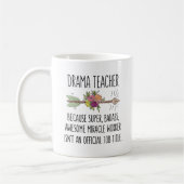 Funny Drama Teacher Instructor Gift Idea Kaffeetasse (Links)