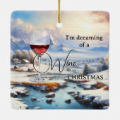 Funny Dreamy Weinkultur und Erde Keramikornament (Rückseite)