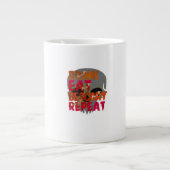 Funny Drink Eat Be Scary Halloween Design Creative Jumbo-Tasse (Vorderseite)