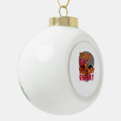 Funny Drink Eat Be Scary Halloween Design Creative Keramik Kugel-Ornament (Links)