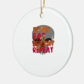 Funny Drink Eat Be Scary Halloween Design Creative Keramik Ornament (Links)