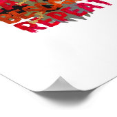 Funny Drink Eat Be Scary Halloween Design Creative Poster (Ecke)