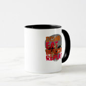 Funny Drink Eat Be Scary Halloween Design Creative Tasse (VorderseiteRechts)