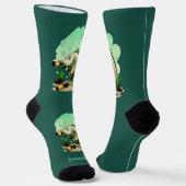 Funny Drink Fisch Sondertext & Farbe Socken (Gewinkelt)