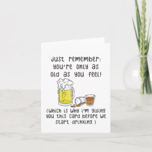 Funny Drink Geburtstagskarte   Funny Beer Card Karte