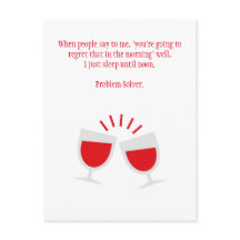 Funny Drink Hangover Postkarte