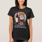 Funny Drink mit meinem Cat Wine Lover T-Shirt (Vorderseite)