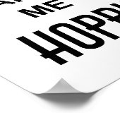 Funny Drink Party Zitat BIER MACHT MICH HOFFNUNG Poster (Ecke)