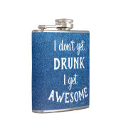 Funny Drink Quotes Stilvolle Glitzer Sparkle Flachmann (Rechts)