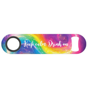 Funny Drink Rainbow Krawatte-Dye Galaxy Behalt Cal Speed Flaschenöffner