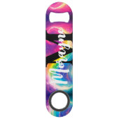 Funny Drink Rainbow Krawatte-Dye Galaxy Behalt Cal Speed Flaschenöffner (Rückseite)