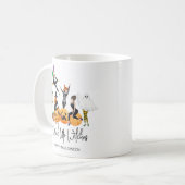 Funny 'Drink Up Hexen' Halloween Kaffeetasse (Vorderseite Links)