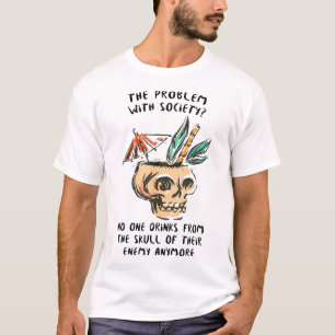 Funny Drink vom Schädel deines Feindes Grafik A T-Shirt