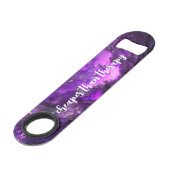 Funny Drink Zitat Abstrakte Unterwasserkristalle Speed Flaschenöffner (Vorderseite Schrägansicht)