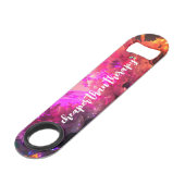 Funny Drink Zitat Abstrakte Unterwasserkristalle Speed Flaschenöffner (Vorderseite Schrägansicht)