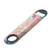 Funny Drink Zitat Abstrakte Unterwasserkristalle Speed Flaschenöffner (Vorderseite Schrägansicht)