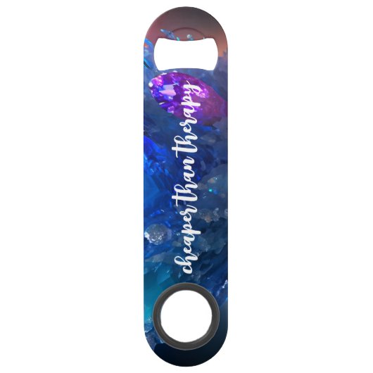 Funny Drink Zitat Abstrakte Unterwasserkristalle Speed Flaschenöffner (Vorderseite)