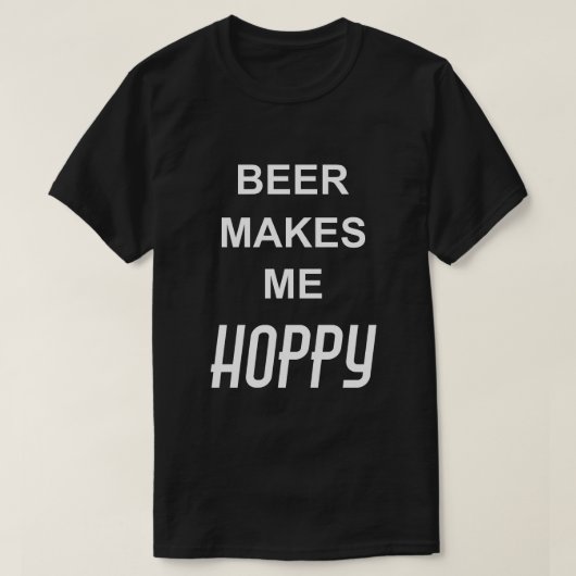Funny Drink Zitat BIER MACHT MIR HOFFNUNG T-Shirt (Design vorne)