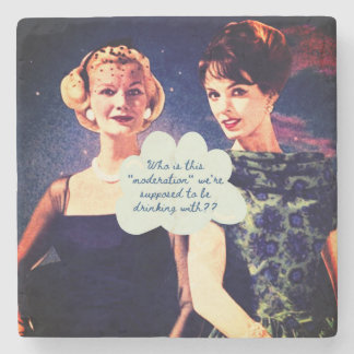 Funny Drinking Friend Sister Fun  Steinuntersetzer